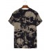 Men's Skull Print Crew Neck Short Sleeve T-Shirt