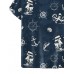 Printed Short Sleeve T-Shirt with Nautical Stencil