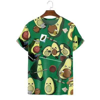 Trendy new fun avocado print T-shirt