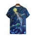 New trendy ocean view print T-shirt